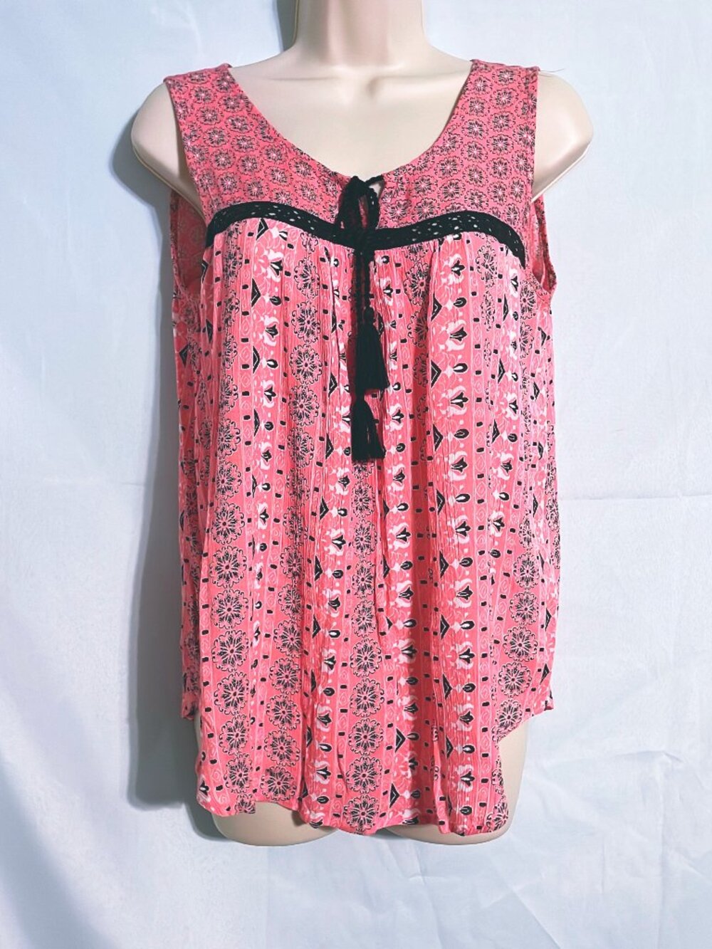 Indigo Pink Sleeveless Top Size S